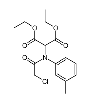 diethyl 2-(N-(2-chloroacetyl)-3-methylanilino)propanedioate结构式