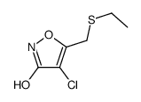 4-chloro-5-(ethylsulfanylmethyl)-1,2-oxazol-3-one结构式