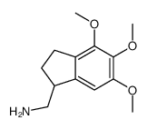 (4,5,6-TRIMETHOXY-2,3-DIHYDRO-1H-INDEN-1-YL)METHANAMINE HYDROCHLORIDE结构式