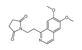 1-[2-(6,7-dimethoxyisoquinolin-1-yl)ethyl]pyrrolidine-2,5-dione Structure