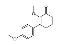 2-methoxy-3-(4-methoxyphenyl)cyclohex-2-en-1-one结构式