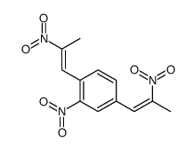 2-nitro-1,4-bis(2-nitroprop-1-enyl)benzene结构式