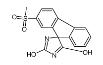2-methylsulfonylspiro[fluorene-9,5'-imidazolidine]-2',4'-dione Structure