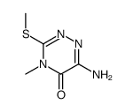 6-amino-4-methyl-3-methylsulfanyl-1,2,4-triazin-5-one结构式