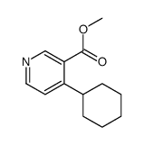 methyl 4-cyclohexylpyridine-3-carboxylate Structure
