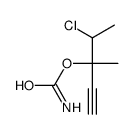 Carbamic acid, 1-(1-chloroethyl)-1-methyl-2-propynyl ester (7CI) Structure