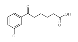 6-(3-chlorophenyl)-6-oxohexanoic acid结构式