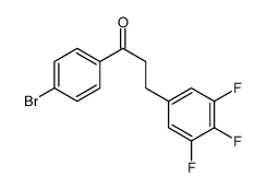 4'-BROMO-3-(3,4,5-TRIFLUOROPHENYL)PROPIOPHENONE结构式