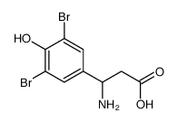 3-氨基-3-(3,5-二溴-4-羟基苯基)-丙酸结构式