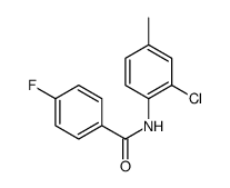 N-(2-Chloro-4-methylphenyl)-4-fluorobenzamide结构式