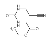 ethyl 2-(2-cyanoethylcarbamoylamino)acetate结构式