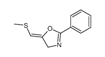 5-(methylsulfanylmethylidene)-2-phenyl-4H-1,3-oxazole Structure