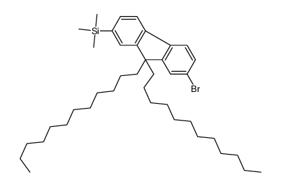 (7-bromo-9,9-didodecylfluoren-2-yl)-trimethylsilane Structure