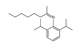 Benzenamine, 2,6-bis(1-methylethyl)-N-(1-methylheptylidene) Structure