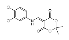 5-(((3,4-dichlorophenyl)amino)methylene)-2,2-dimethyl-1,3-dioxane-4,6-dione Structure