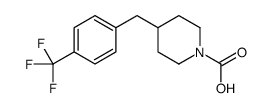 4-[[4-(trifluoromethyl)phenyl]methyl]piperidine-1-carboxylic acid结构式