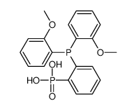 [2-bis(2-methoxyphenyl)phosphanylphenyl]phosphonic acid Structure