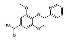 Benzoic acid, 3,5-dimethoxy-4-(2-pyridinylmethoxy)结构式