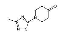 1-(3-METHYL-1,2,4-THIADIAZOL-5-YL)PIPERIDIN-4-ONE Structure