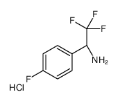 (S)-2,2,2-Trifluoro-1-(4-fluorophenyl)ethanamine hydrochloride structure