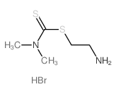 1-(2-aminoethylsulfanyl)-N,N-dimethyl-methanethioamide结构式