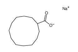 sodium cyclododecylmethanoate Structure