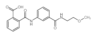 2-[(3-{[(2-Methoxyethyl)amino]carbonyl}anilino)-carbonyl]benzoic acid Structure