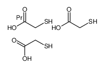 tris(mercaptoacetato-O,S)praseodymium structure