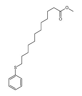 methyl 12-phenylsulfanyldodecanoate Structure