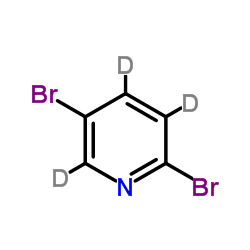 2,5-Dibromo(2H3)pyridine Structure