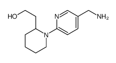 2-Piperidineethanol, 1-[5-(aminomethyl)-2-pyridinyl] Structure