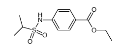 Aethyl-4-(2-propansulfonamido)benzoat结构式