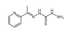 methyl 2-pyridyl ketone thiocarbonohydrazone结构式