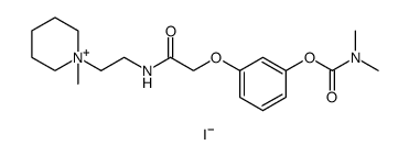 Piperidinium, 1-[2-[[2-[3-[[(dimethylamino)carbonyl]oxy]phenoxy]acetyl]amino]ethyl]-1-methyl-, iodide Structure