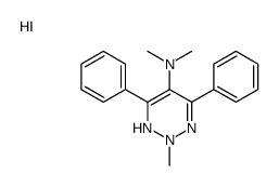 N,N,2-trimethyl-4,6-diphenyl-1H-triazin-1-ium-5-amine,iodide结构式