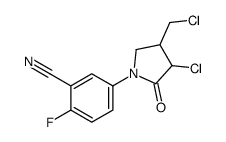 5-[3-chloro-4-(chloromethyl)-2-oxopyrrolidin-1-yl]-2-fluorobenzonitrile Structure