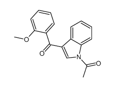 1-[3-(2-methoxybenzoyl)indol-1-yl]ethanone结构式