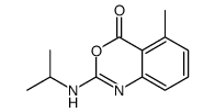 5-methyl-2-(propan-2-ylamino)-3,1-benzoxazin-4-one结构式