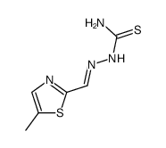 5-methyl-thiazole-2-carbaldehyde thiosemicarbazone结构式