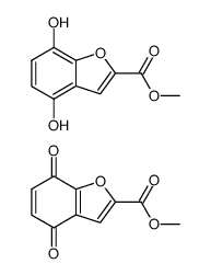 Benzofuranchinon-(4,7)-carbonsaeure-(2)-methylester-4,7-Dihydroxy-benzofuran-carbonsaeure-(2)-methylester-Addukt结构式
