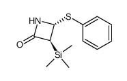 trans-3-TMS-4-phenylthio-2-azetidinone Structure