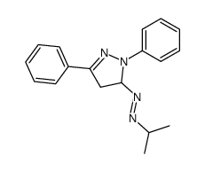1,3-diphenyl-5-isopropylazo-2-pyrazoline结构式