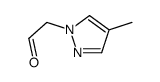 (4-Methyl-1H-pyrazol-1-yl)acetaldehyde Structure