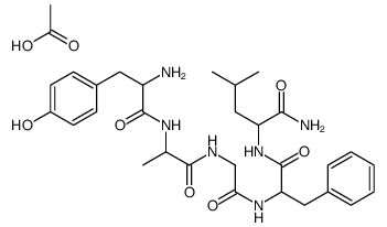 TYR-D-ALA-GLY-PHE-LEU-NH2 ACETATE SALT结构式
