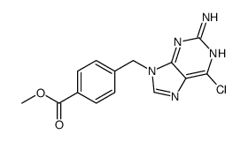 methyl 4-[(2-amino-6-chloropurin-9-yl)methyl]benzoate Structure