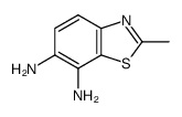 6,7-Benzothiazolediamine,2-methyl-(9CI) structure