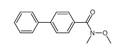 biphenyl-4-(N-methoxy-N-methyl)carboxamide Structure