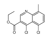 4,5-Dichloro-8-methylquinoline-3-carboxylic acid ethyl ester Structure