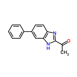 1-(5-Phenyl-1H-benzimidazol-2-yl)ethanone Structure