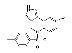 8-methoxy-5-(4-methylphenyl)sulfonyl-1,4-dihydropyrazolo[4,3-c]quinoline结构式